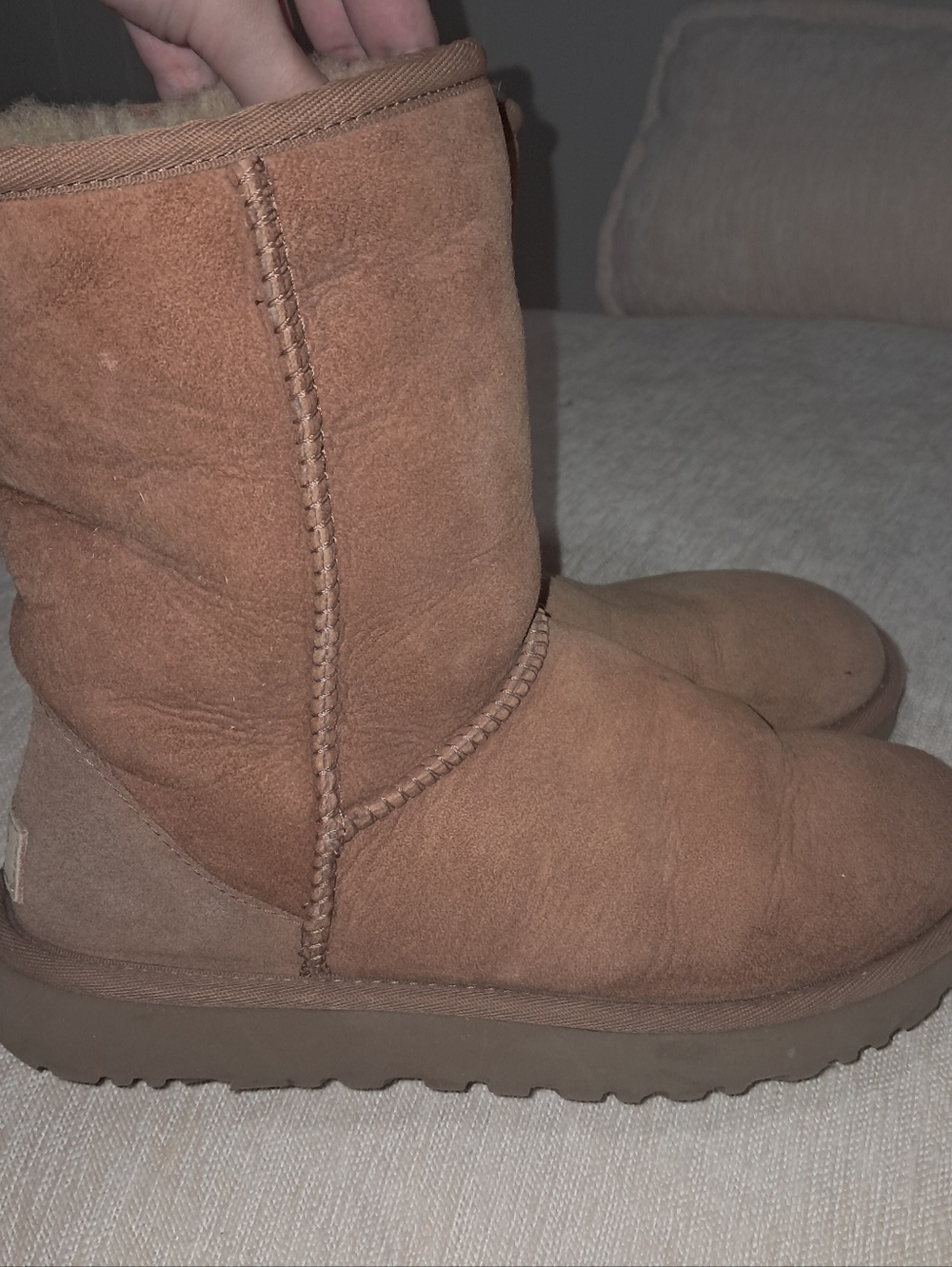 UGG Classic Short Boot in Chestnut Suede - Picture 10 of 13